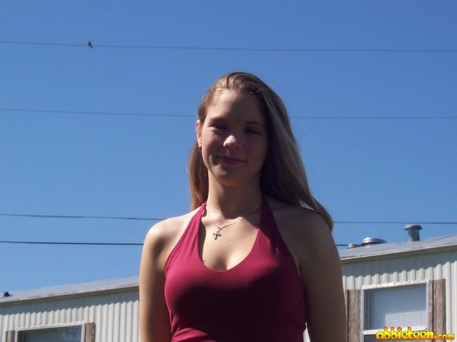 Teen Abbie's Non-Nude in a Red Top