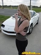 Non-Nude Abbie Wrecks Steve Awesome's Car