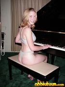 Abbie's Perky Titties At the Piano