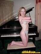 Abbie's Perky Titties At the Piano