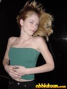 Skinny Perky Breasted Abbie Slinks On The Piano
