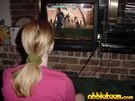 Gamer Chick Abbie Playing Playstation 2