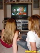 Abbie & Britney Watch Star Trek Topless