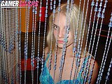 Liz Ashley Sexy Blonde Punching Bag Girl