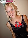 Liz Ashley In Tiny Dress On Steve Awesome's Bed