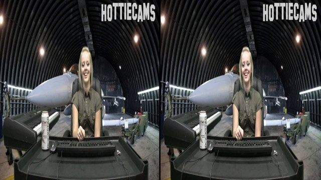 Lieutenant Jenna Suvari & Captain Steve Awesome On Air Force Cam (IN 3D!!!)