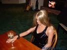 RealDoll Stefanie Enjoying a Glass of Wine