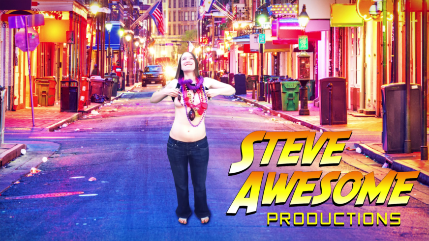 Fitness Girl's Mardi Gras Adventure While Steve Awesome Secrets Wanks In The Back